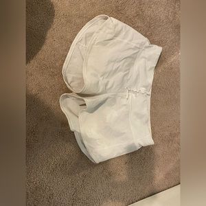 White Lululemon shorts